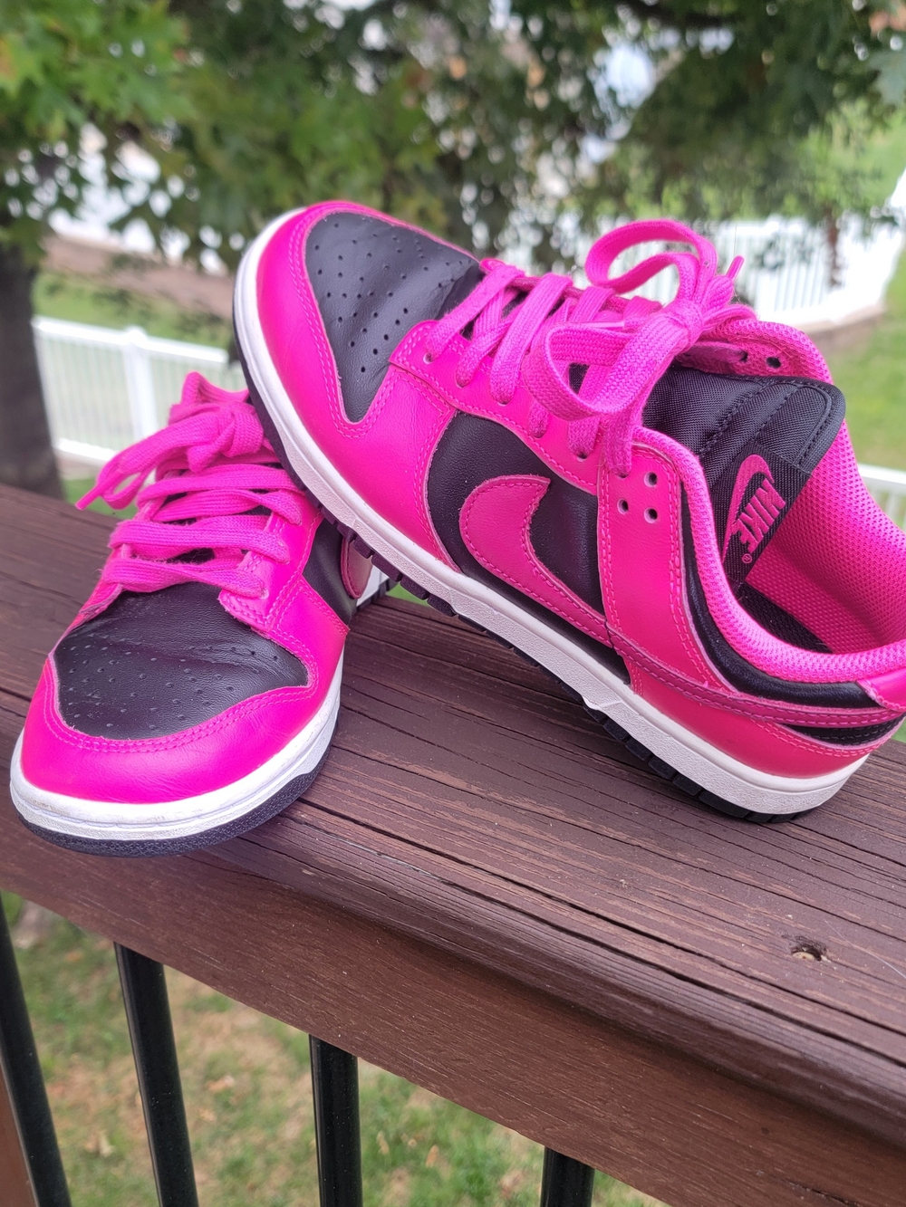 Nike Dunk Low Fierce Pink Black (Women's) ) Pink & Black Sneakers Size 7